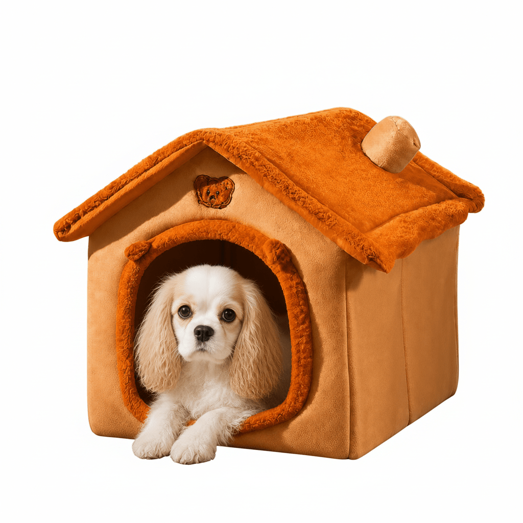 Hausförmiges Bett für Hunde und Katzen – Farbvariante