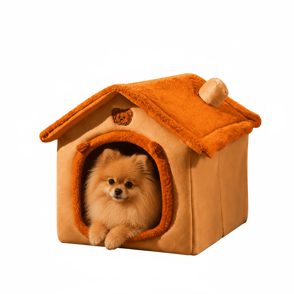 Hausförmiges Bett für Hunde und Katzen – Materialdetail