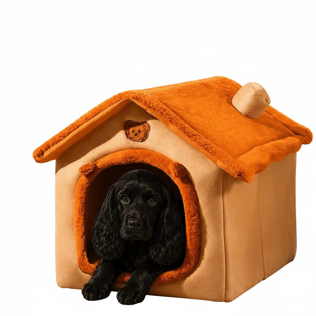 Hausförmiges Bett für Hunde und Katzen – weitere Ansicht