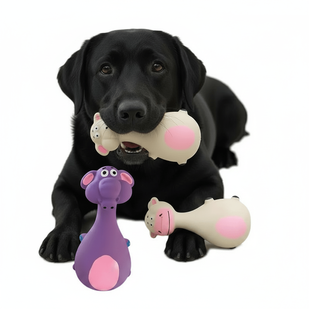 Gummiquietschspielzeug für Hunde – Stil Esel