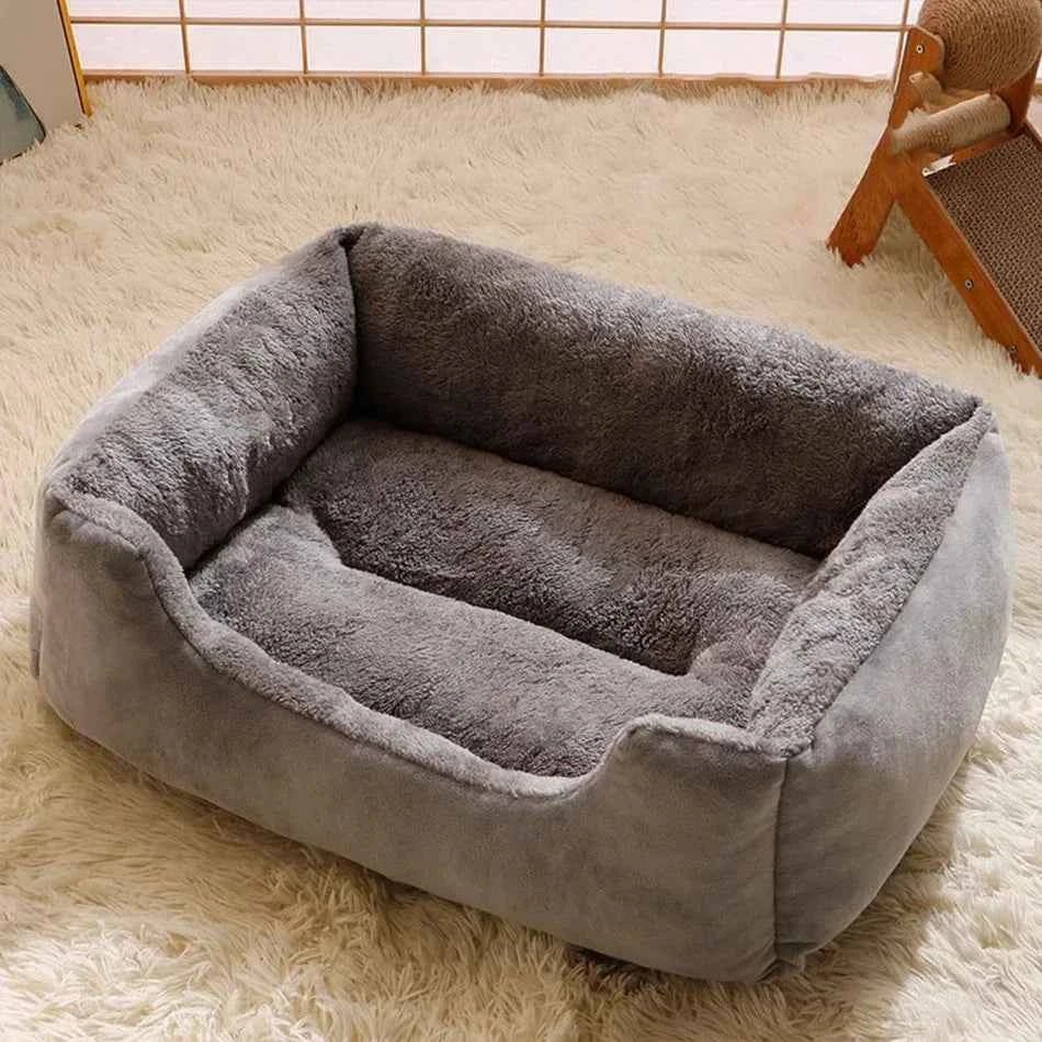 Bett für Katzen und Hunde – bequemer Korb mit Kissen für ruhigen Schlaf