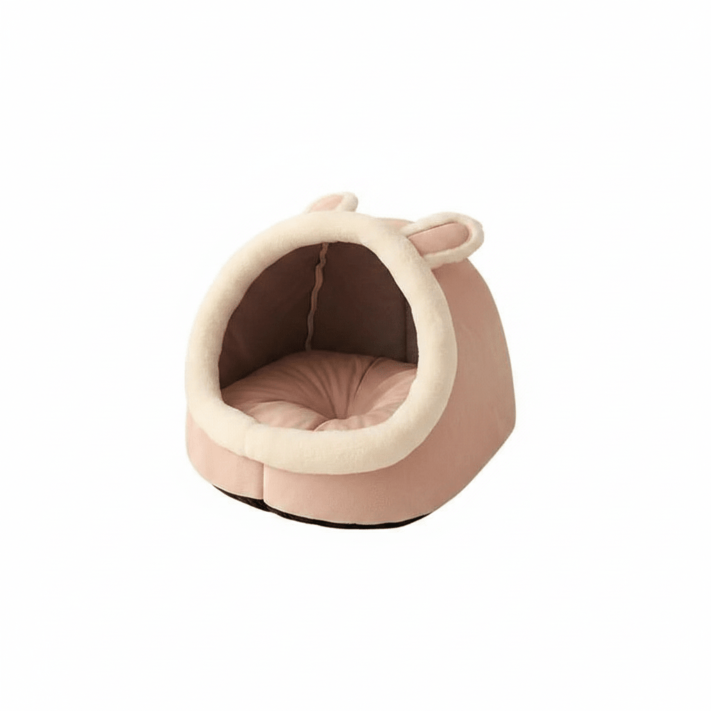 Faltbares Bett für Hunde und Katzen – Farbe Beige