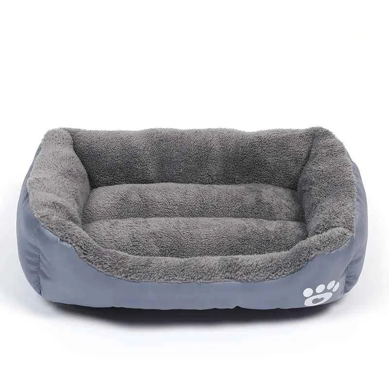 Quadratisches Baumwollbett für Hunde und Katzen – warm und waschbar