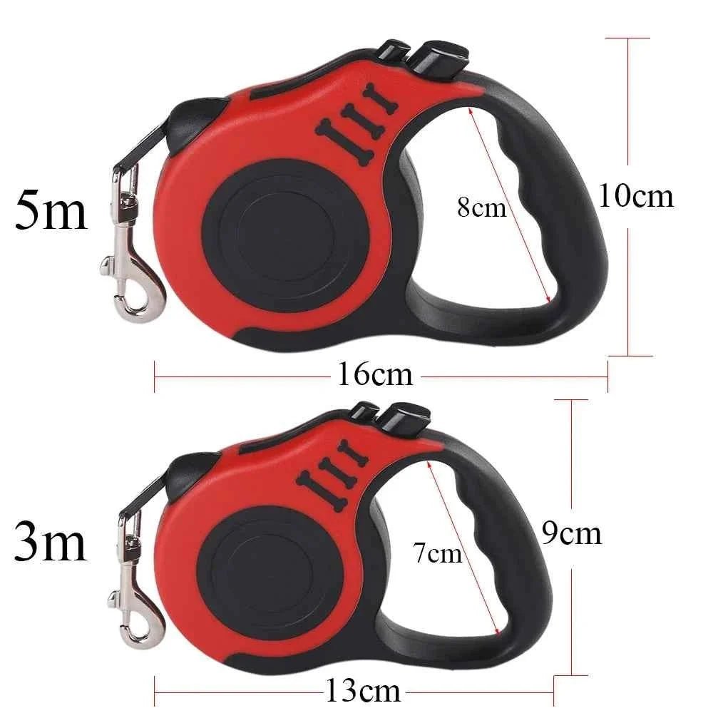 Zatahovací vodítko outdoor pro psy – černo-modrá barva, detail karabiny